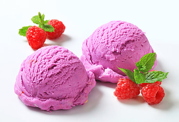 ice-cream, scoops, food, raspberry HD wallpaper