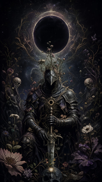 Dark Souls, Knight, Sword, Eclipse, Skull HD phone wallpaper