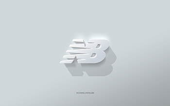 New Balance logo, white background, New Balance 3d logo, 3d art, New Balance, 3d New Balance emblem HD wallpaper