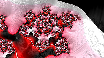 Trippy Psychedelic Fractal, red, pink, black, Abstract, fractal, trippy, psychedelic, abstract black, red and black HD wallpaper