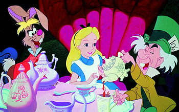 Alice and Hatter, Alice In Wonderland HD wallpaper