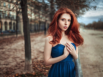 Lovely Girl, redhead, model, woman, beauty HD wallpaper