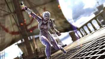 Ivy, sword, soul calibur, armor, fantasy warrior, female warrior, video game, soul calibur 5, original, video game girl HD wallpaper