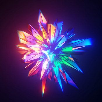 Abstract, Multicolored, Motley, Face, Geometry, Crystal, Facets HD phone wallpaper