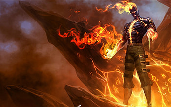 FireMan, super, fire, hero, man HD wallpaper