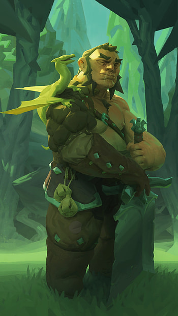 Enchanted Forest Dwarf Warrior, fantasy HD phone wallpaper