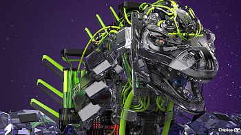 Chiptos X Zilla GodZilla Computer Part Robot, robot, robot dinosaur HD wallpaper