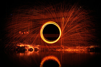 Abstract, Sparks, Traffic, Movement, Glow, Circle HD wallpaper