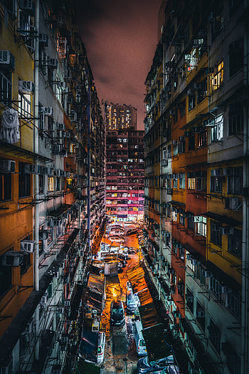 Cities, Night, Architecture, City, Building, Backlight, Illumination, Street HD phone wallpaper