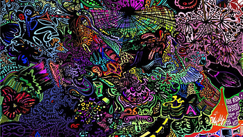 1 Miscellaneous Digital Art Trippy Colorful - Tube HD wallpaper