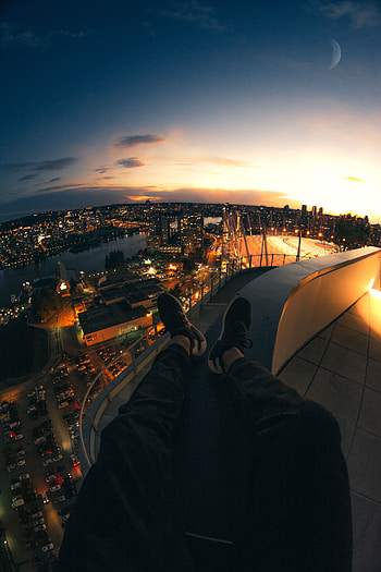 Cities, View From Above, Canada, Legs, Night City, Overview, Review, Vancouver HD phone wallpaper