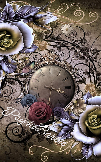 PsychoBarbie, Clock, psycho HD phone wallpaper
