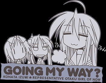 Izumi Konata - Representative Otaku Girl, izumi, lucky star, slogan, otaku, konata HD wallpaper