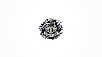 Newcastle United, logo, minimalist HD wallpaper