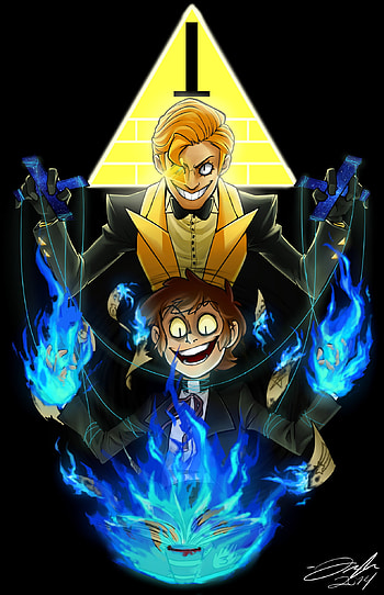 An fan work of Boomsheika's humanized Bill Cipher and Dipper Pines from the Disney animated series Gravity Falls. You don't realize that the human version ... HD phone wallpaper