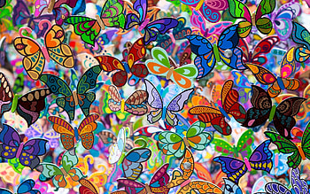 color butterfly texture background high quality 3d HD wallpaper