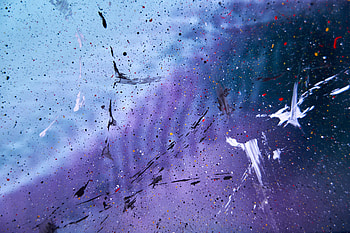 Abstract, Paint, Surface, Glass, Stains, Spots HD wallpaper