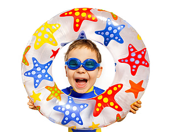 Happy Summer!, blue, colorful, smile, copil, summer, boy, yellow, red, card, child HD wallpaper