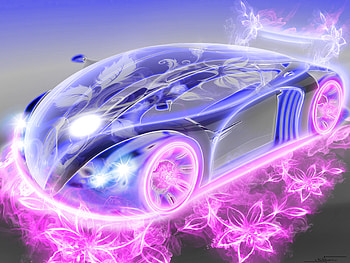 Fantasy Car, belle, magnifique, couleur, rare HD wallpaper
