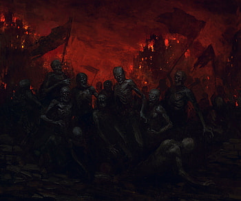 dark, zombie HD wallpaper