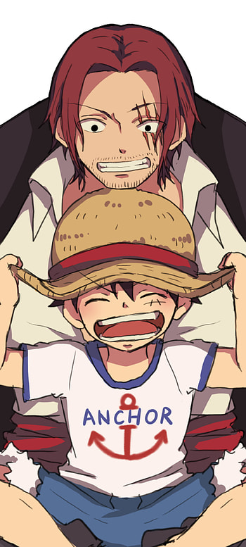 One Piece Vibes: Luffy & Shanks Bliss, Anime, One Piece HD phone wallpaper