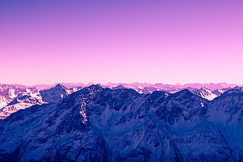 Tops, Nature, Mountains, Lilac, Vertex HD wallpaper
