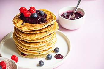 Blueberry banana pancakes, Fluffy and vegan, Tasty and simple, Vegan wonder HD wallpaper