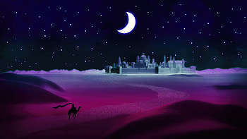 The Camel City Of Knowledge, camel, desert, artist, artwork, digital-art, deviantart HD wallpaper