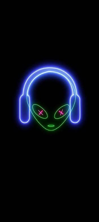 Neon Alien, heads HD phone wallpaper