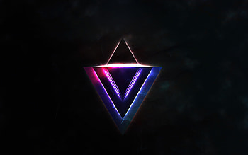 Triangle Dark Shape , triangle, abstract, shape, dark, black HD wallpaper