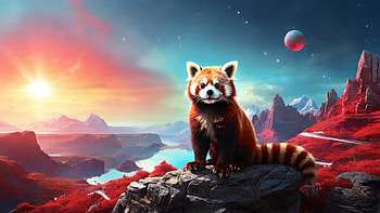 Red Panda, red panda HD wallpaper