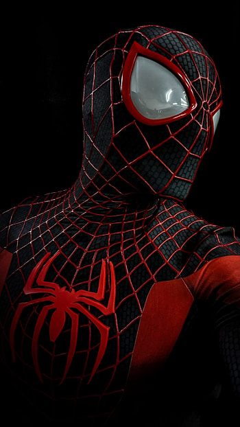 Miles Morales, morales, Black, Spidy HD phone wallpaper