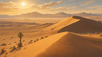 Sahara Golden Dunes —, Sand Dune, Desert HD wallpaper