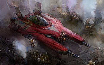 \\ Arrival To Blezròn //, Sci Fi, spaceship, concept art, futuristic HD wallpaper