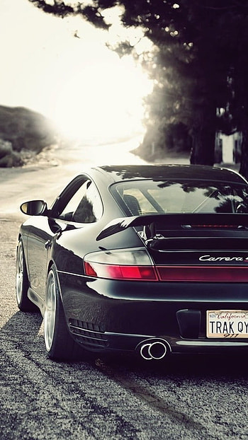 Best I , Porsche Car, black and white HD phone wallpaper