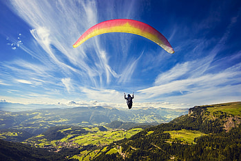 Paragliding, paragliding, sports, sky HD wallpaper