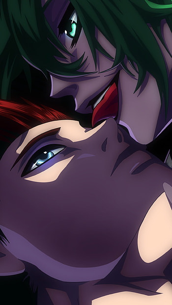 Tokyo Ghoul, blue eyes, red hair, green hair, green eyes, close-up, Ken Kaneki, Anime, Tokyo Ghoul:re HD phone wallpaper