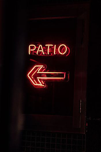 Arrow, Words, Neon, Text, Sign, Signboard HD phone wallpaper