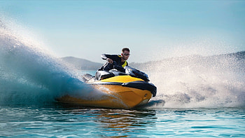 Sea-Doo Jetskis, Watercraft purchase, Boating pleasure, Wave-pounding ride HD wallpaper