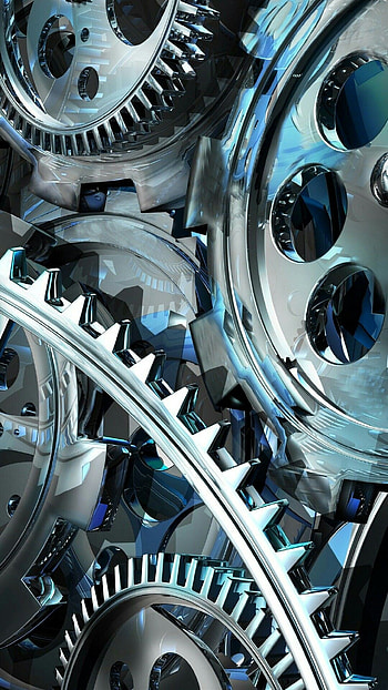 Gears, Mechanical elements, Industrial aesthetic, Engineering marvel HD phone wallpaper