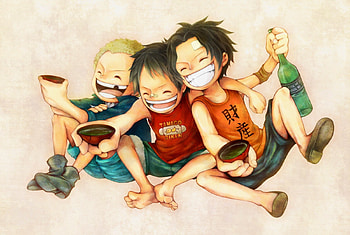Portgas D Ace, One Piece, Monkey D Luffy, Sabo (One Piece), Anime HD wallpaper