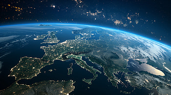 Stunning Europe View from Space – Earth, Earth From Space, earth, space, europe HD wallpaper