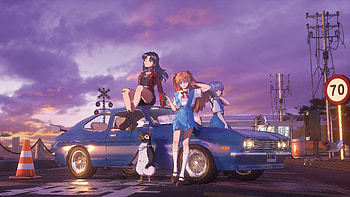 Neon Genesis Evangelion Asuka Langley Soryu Katsuragi Misato Ayanami Rei , neon-genesis-evangelion, asuka-langley-soryu, anime-girl, anime, artstation HD wallpaper