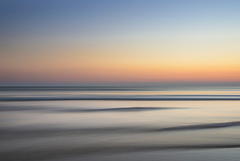 Ocean Horizon Sunset Wave Minimalism, ocean, horizon, sunset, wave, minimalism, nature HD wallpaper