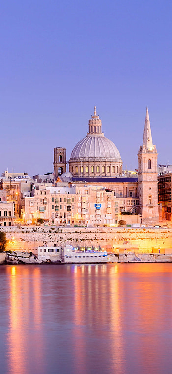 Valletta cityscape, Malta capital, World heritage site, Beautiful architecture HD phone wallpaper