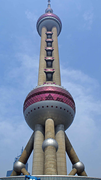 Oriental Pearl Tower, Travels, Shanghai, China HD phone wallpaper