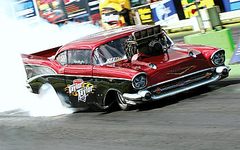 57 Chevy Dragster, Chevy, Cars, Dragster, 1957 HD wallpaper