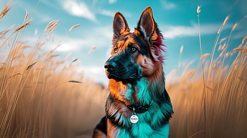 German Shepherd Ultra – Stunning Canine Portrait, german shepherd, dog, nature, field HD wallpaper