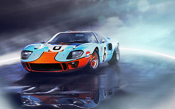 Sports, Ford, Cars, Front View, Sports Car, Gt40 HD wallpaper