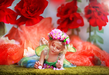 cute, girl, flowers, abstract HD wallpaper